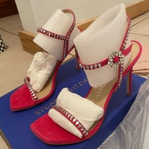 Stuart Weitzman GEMCUT100 STRAPPY SANDAL (heels)